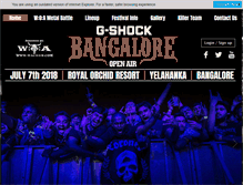 Tablet Screenshot of bangaloreopenair.com